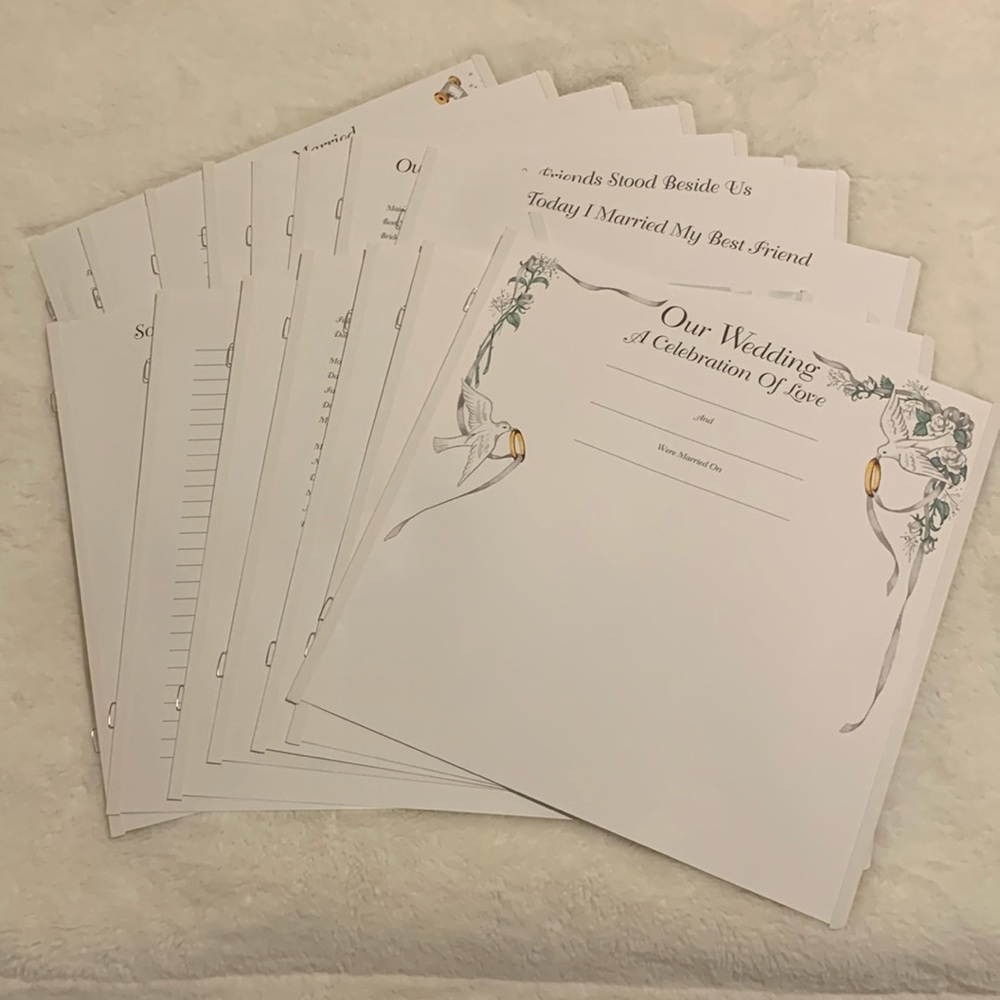 Creative Memories 12x12 Wedding Album pages & ‘Wedding Bouquet’ set